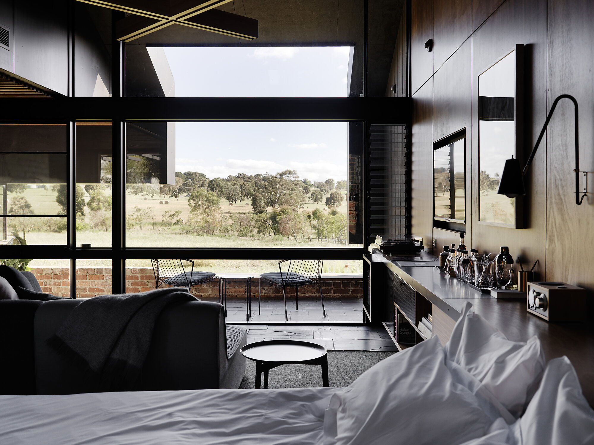 Interior photograph of Brae Restaurant Accommodation by Trevor Mein